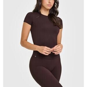 Oner Active Plum Brown Mellow Soft Short Sleeve T-Shirt Size S